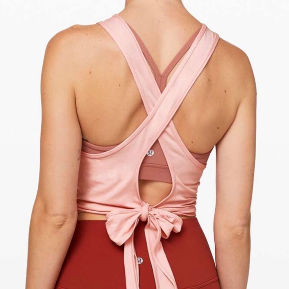 lululemon athletica Tops - Lululemon turn to tie tank faint coral size 12